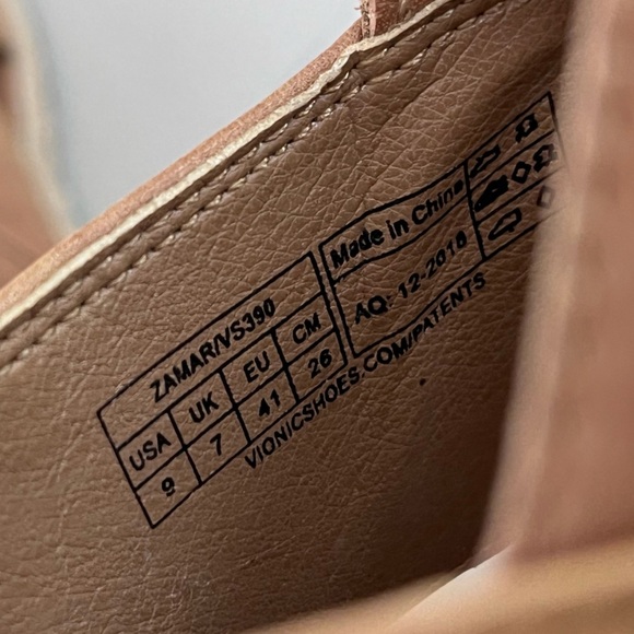 Vionic Zamar Sz 9 Leather Espadrille Wedge Sandals - Picture 11 of 12